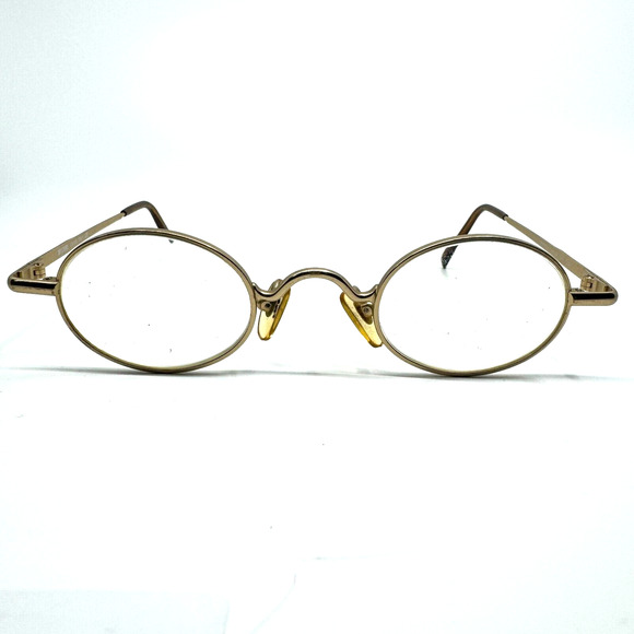 MOSCHINO M 5912-V vintage Gold Eyeglasses Frames Full Rim Womens H9352